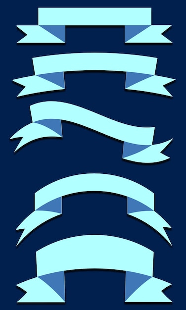 collezione di nastri di etichetta blu