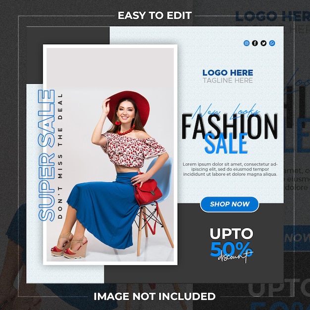 Collezione di post di vendita di moda su Instagram