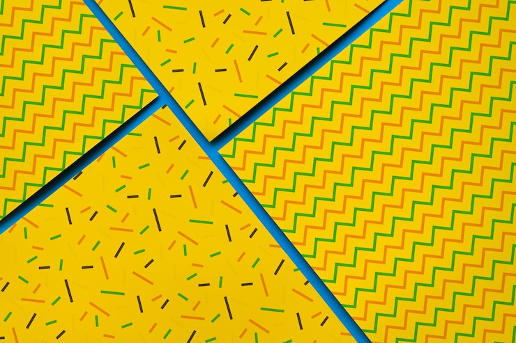 PSD collezione geometrica mockup collectio