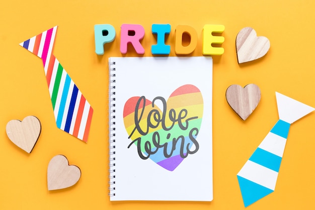 Collezione Pride day con notebook