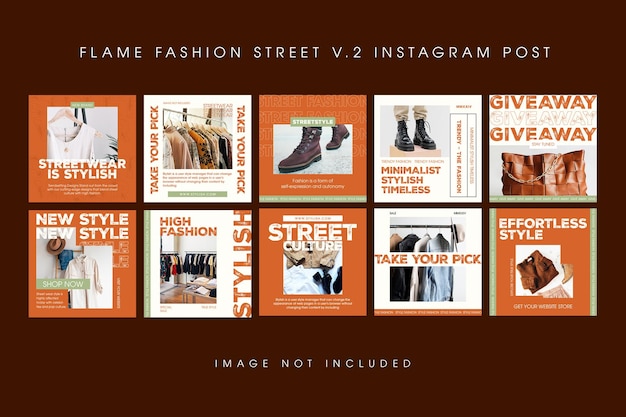 Collezione PSD di design di vendita di moda per social media e modello di post Instagram