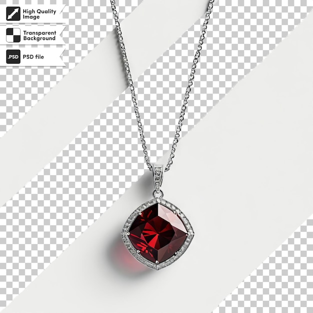 PSD un collier avec un diamant est montré avec un diamant