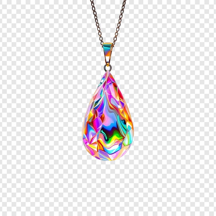 PSD le collier de larmes d'arc-en-ciel
