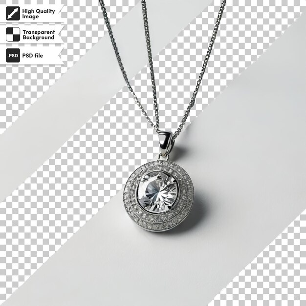 PSD un collier avec un pendant qui dit 