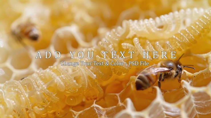 PSD la colmena de abejas de cerca