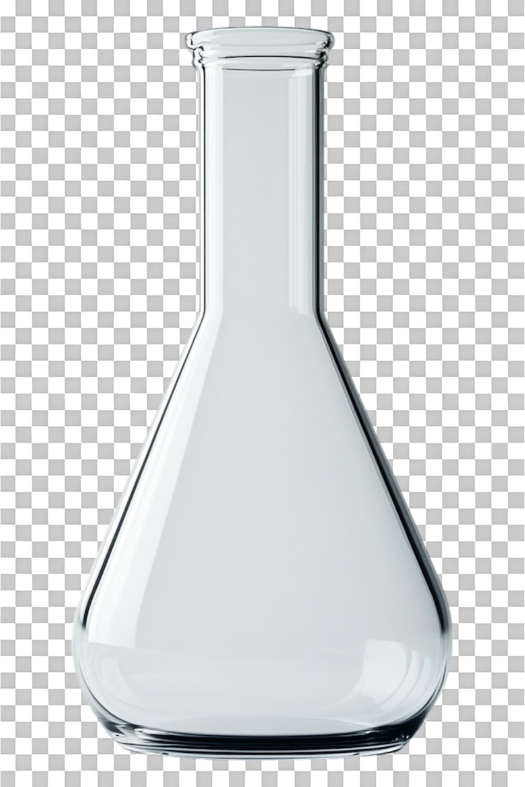 PSD colofón de laboratorio contra un fondo transparente para presentaciones científicas, materiales educativos o contenidos relacionados con el laboratorio