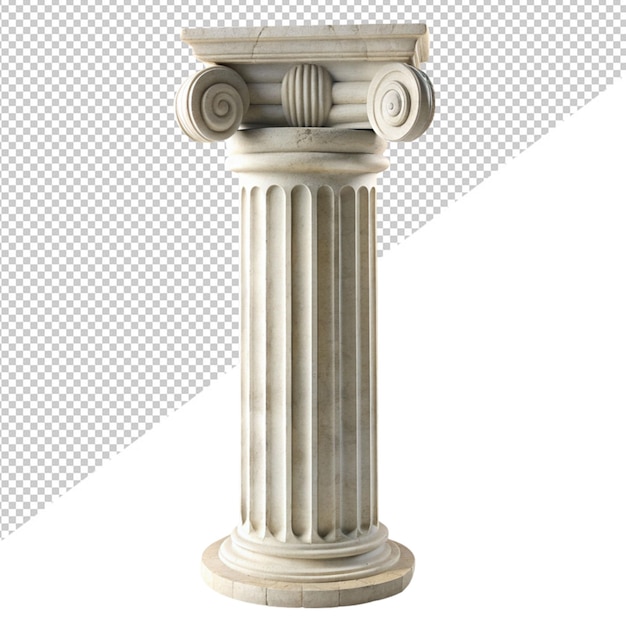 PSD colonne grecque sur fond transparent