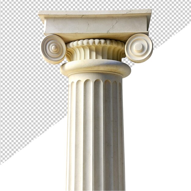 PSD colonne grecque sur fond transparent