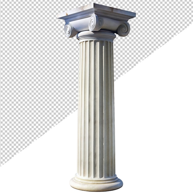 PSD colonne grecque sur fond transparent