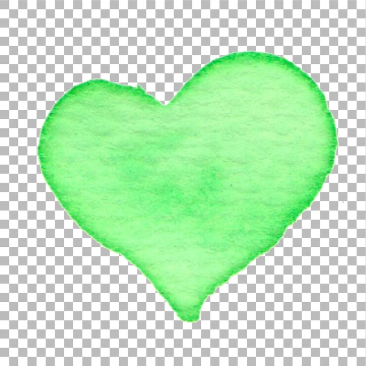 PSD el color del agua en forma de corazón aislado en un fondo plano se ajusta a su proyecto de elemento