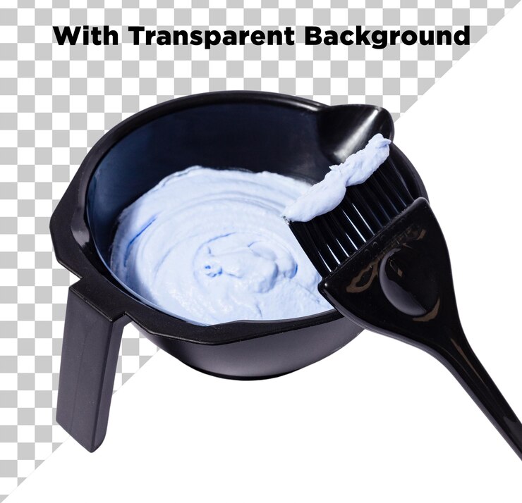 PSD el color del cabello de la olla para el peinado del cabello aislado png psd en fondo transparente