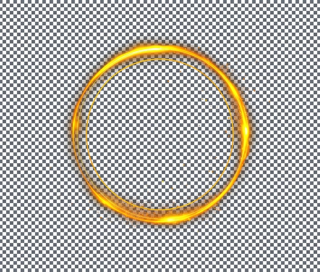 Color dorado Nulo aislado sobre fondo transparente
