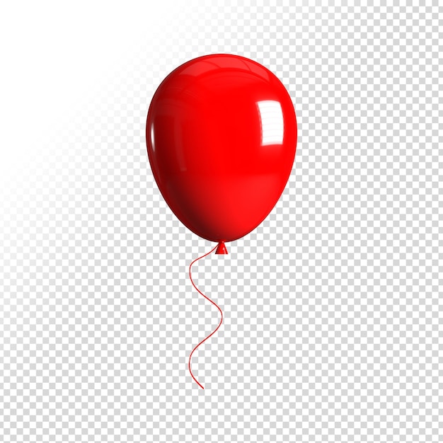 PSD color del globo rojo