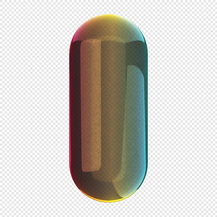 PSD color de gradiente de vidrio geométrico en 3d