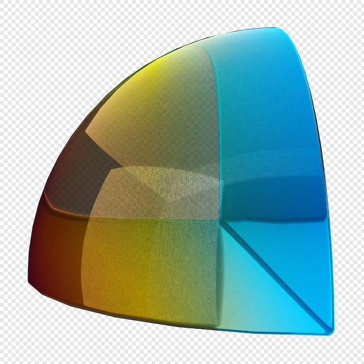 PSD color de gradiente de vidrio geométrico en 3d