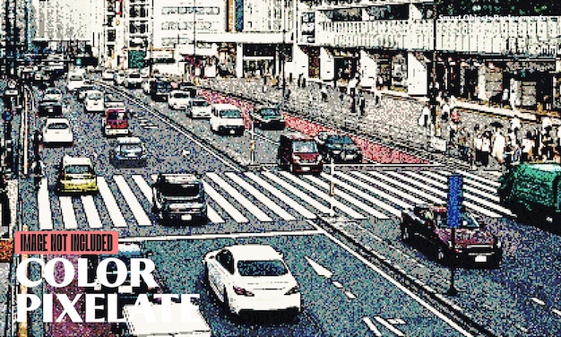 Color Pixelate Photo Effect
