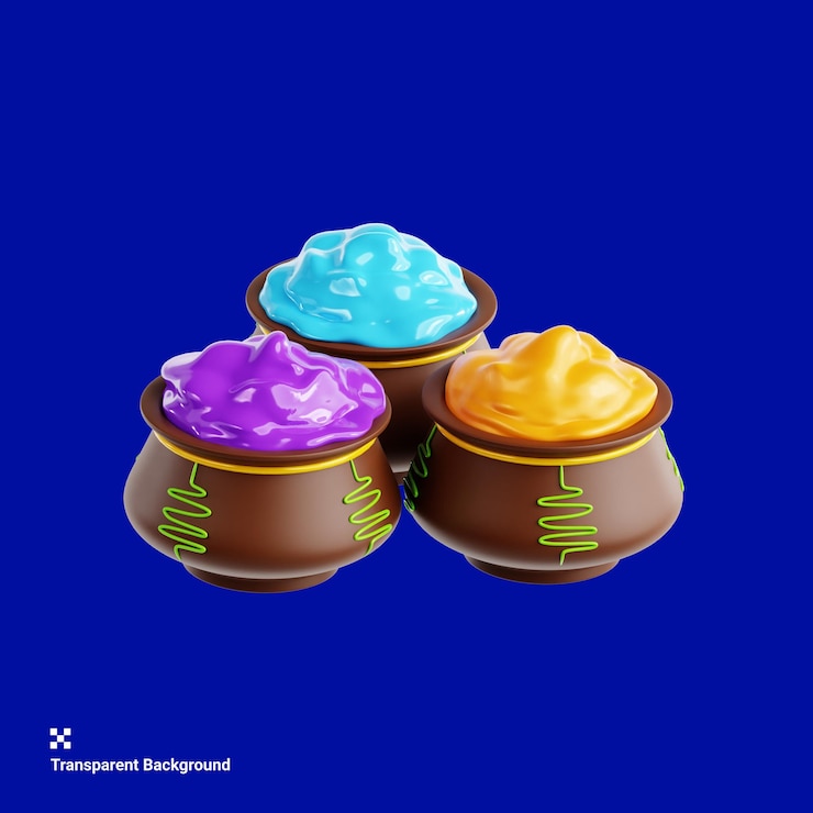 PSD color powder for holi festival