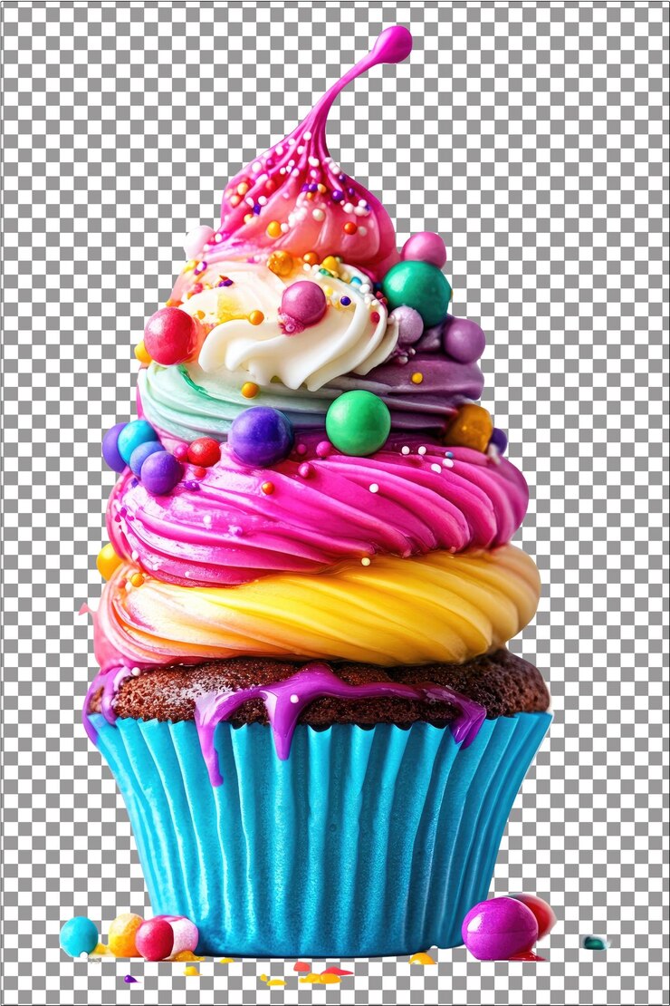 Colorante alimentario Colores vibrantes para teñir helado y batido hiperrealista blanco aislado plano Tran