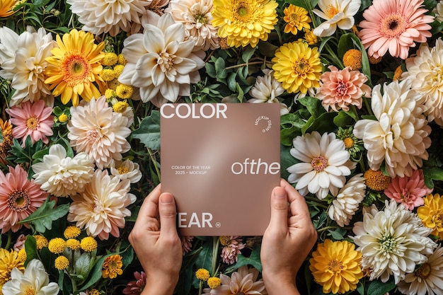 Colore dell'anno modello di brochure stradale