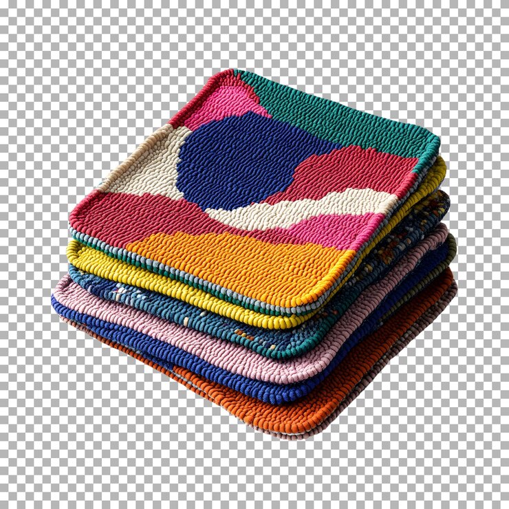 PSD colores de bricolaje aislados sobre un fondo transparente