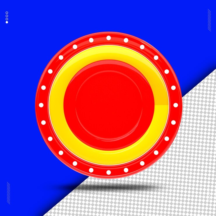 PSD los colores del panel de círculo de renderizado 3d