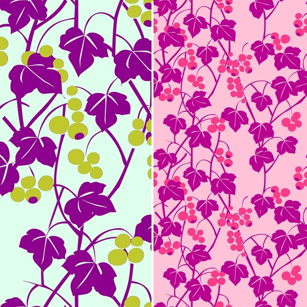 PSD a colorful background with different flowers and leaves