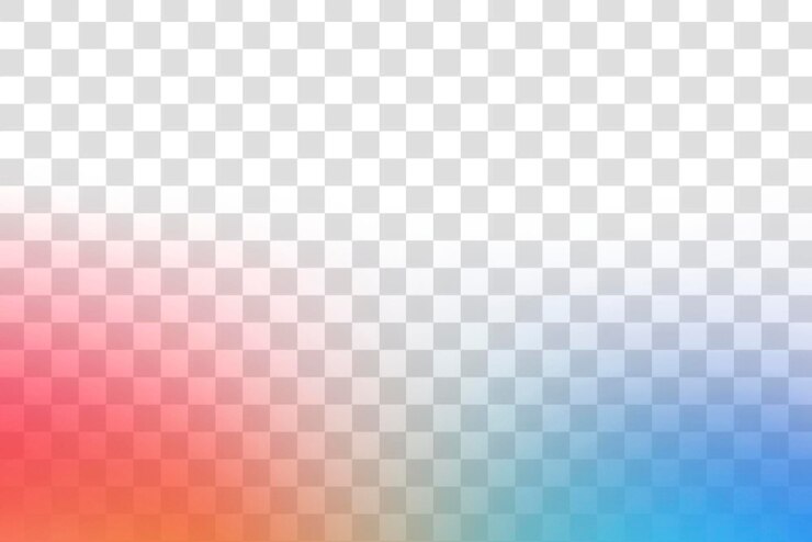 PSD colorful gradient transparent background