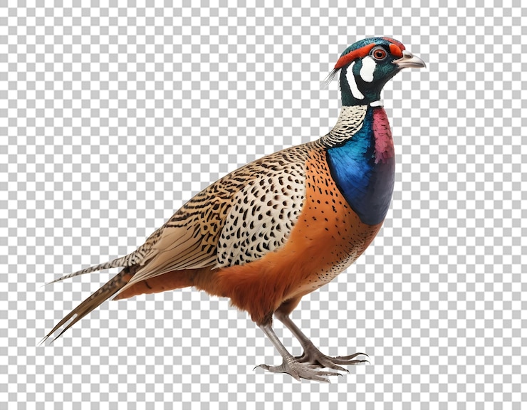 PSD colorful himalayan monal pheasant