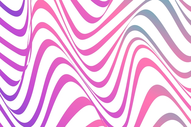 Colorful Wavy Lines An Abstract Gradient Optical Illusion