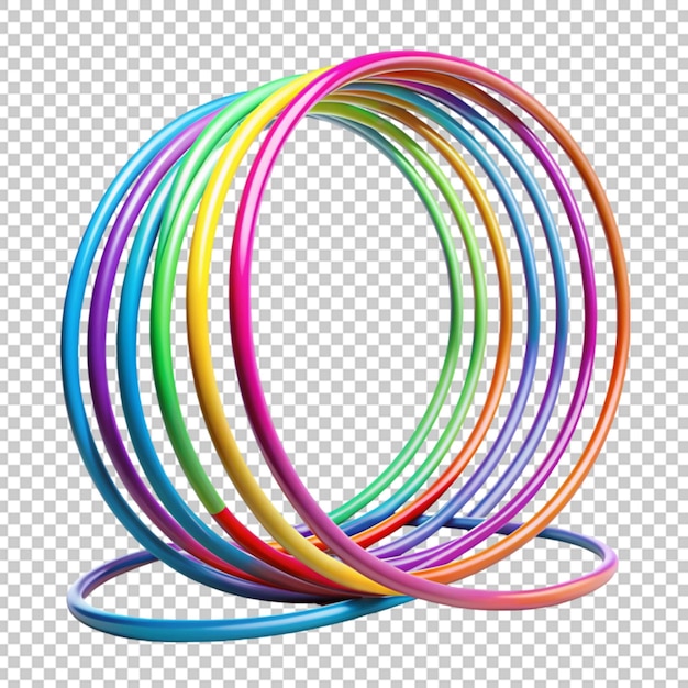 PSD colorido 3d hula hoops