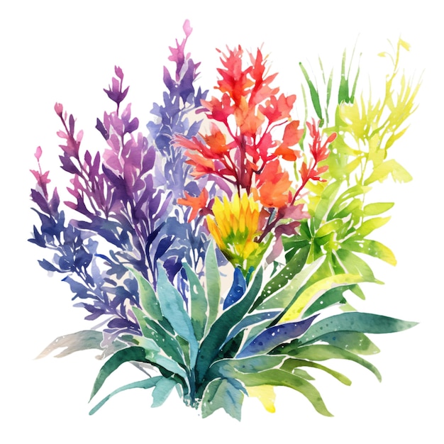 El colorido arte botánico florece