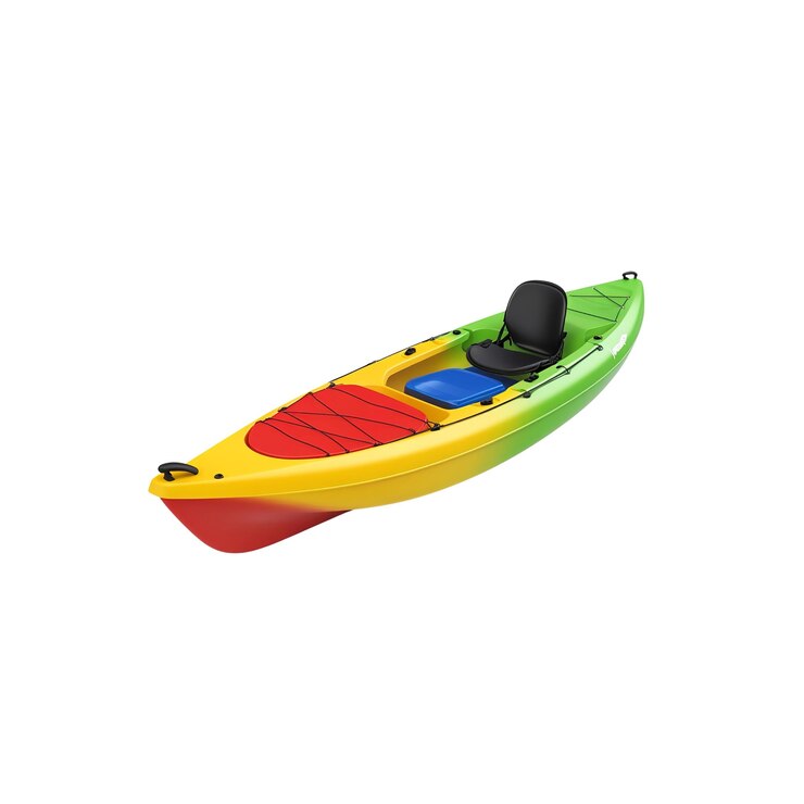 PSD un colorido kayak de recreación aislado sobre un fondo blanco