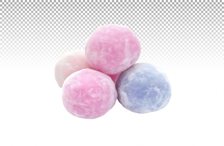 PSD los coloridos dulces mochi para ocasiones especiales