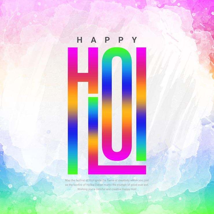 PSD coloroso feliz holi dhuleti festival indio plantilla de diseño de publicaciones en las redes sociales