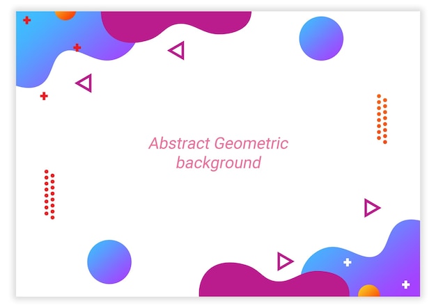 PSD coloroso geométrico abstracto fundo branco