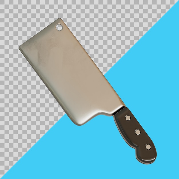 Coltello da mannaia stilizzato 3D