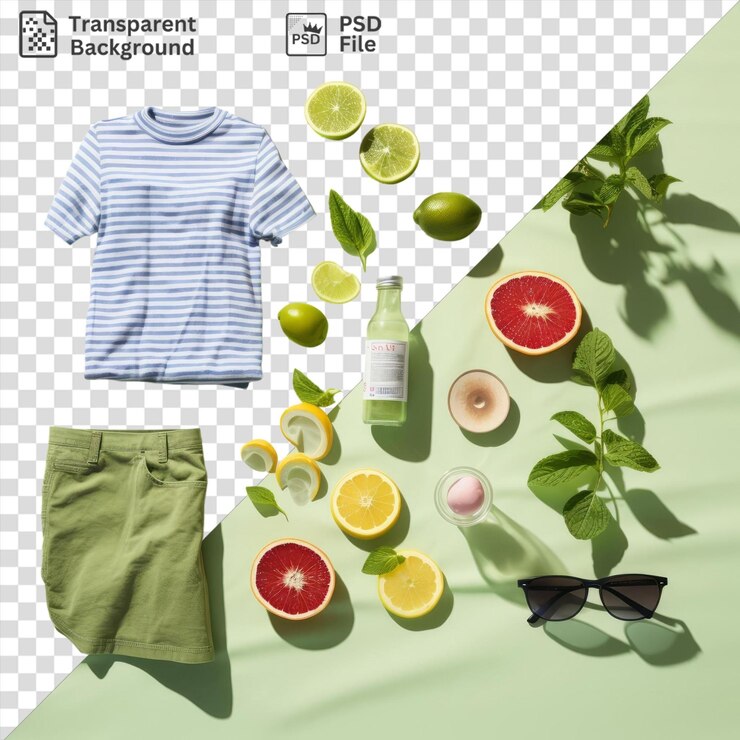 PSD la combinación perfecta entre la ropa de moda y las delicias para los días de verano