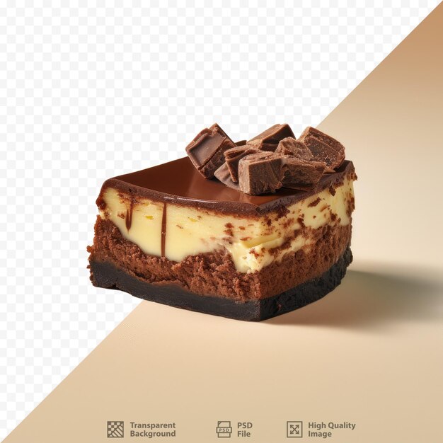 PSD combinaison de brownie et de cheesecake