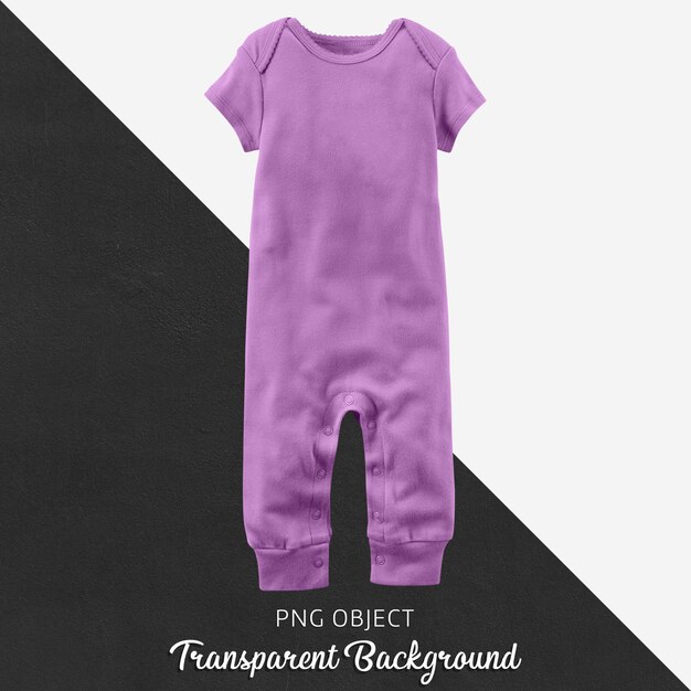 Combinaison Violette Pour Bébé Ou Enfants Sur Transparent