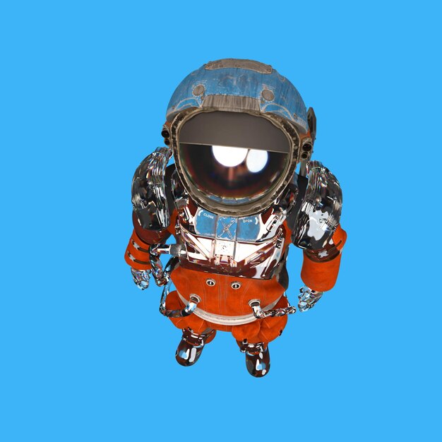 PSD combinaisons spatiales astronaute de rendu 3d