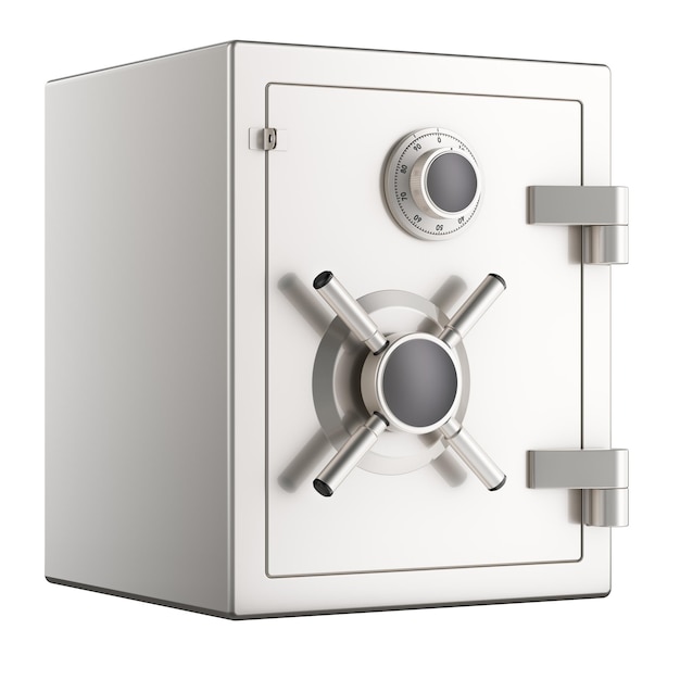 Combination Lock Safe renderização 3D isolada em fundo transparente