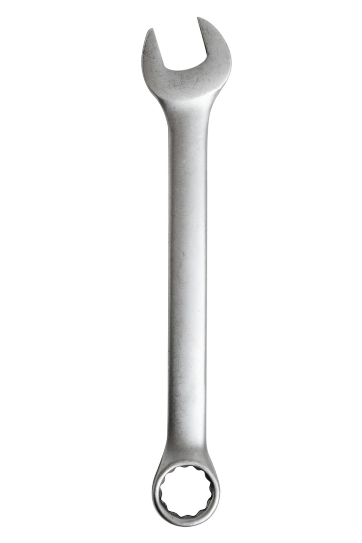 PSD combination wrench cut out on a blank background