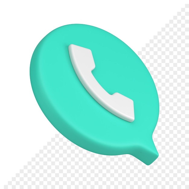 Combiné vert conseils rapides centre d'appel vocal support client icône 3d réaliste isométrique