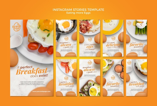 PSD comendo mais ovos, histórias do instagram