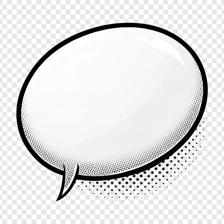 PSD comic book speech bubble