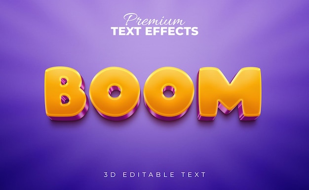Comic Boom 3d Effets De Texte Modifiables
