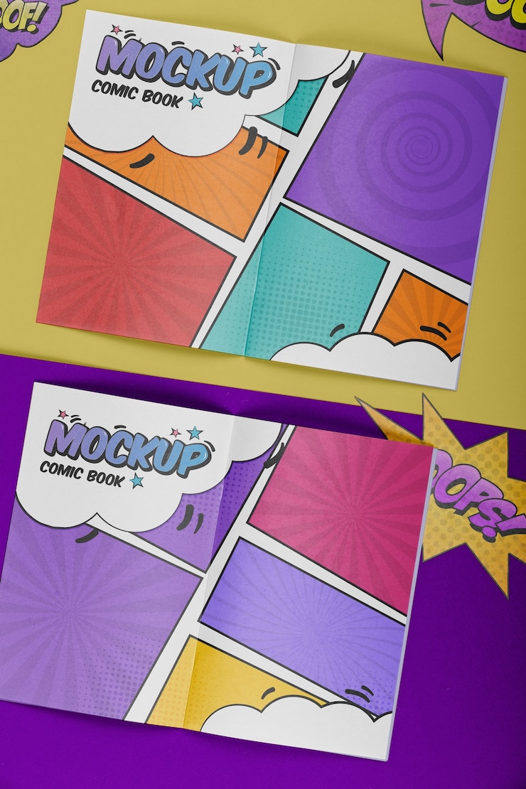 PSD comic-mock-up-design
