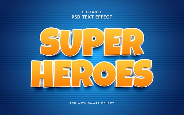 Comic-Superhelden-Text-Effekt