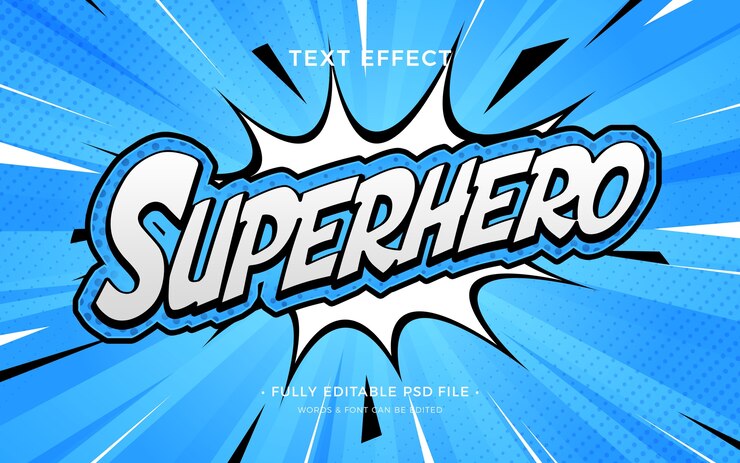 PSD comic-texteffekt