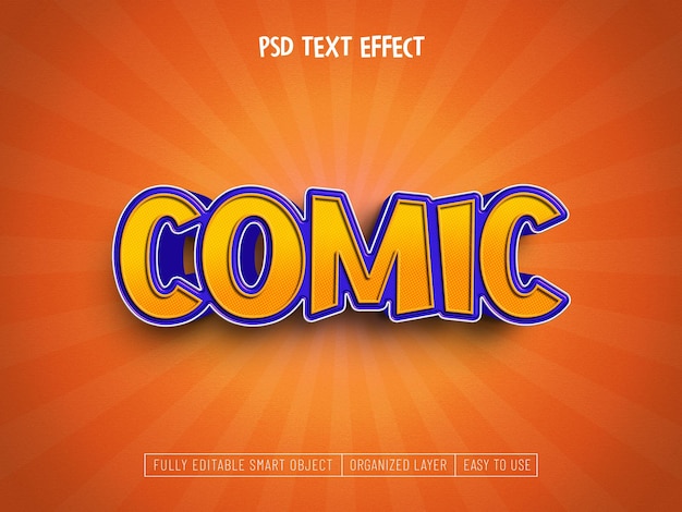 PSD comic-texteffekt